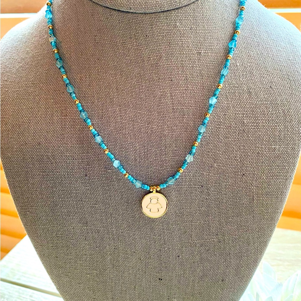 Angel Women/Girl Beaded Necklace 
Brand New